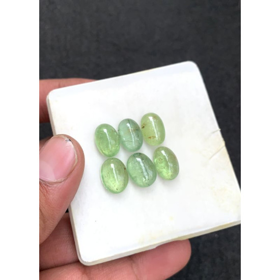 High Quality Natural Mint Kyanite Smooth Oval Shape Cabochons Gemstone For Jewelry